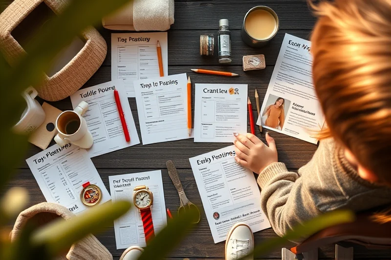 toddler routines printables on a budget — Toddler Routines Printables On A Budget (the finished result)