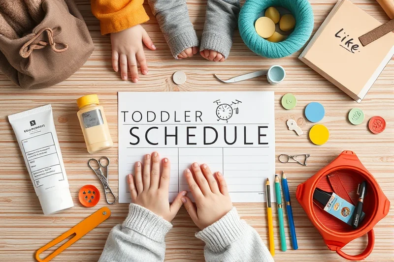 toddler schedule for families — Toddler Schedule For Families (the finished result)
