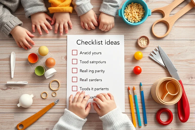 toddler daily routine ideas checklist — Toddler Daily Routine Ideas Checklist (the finished result)